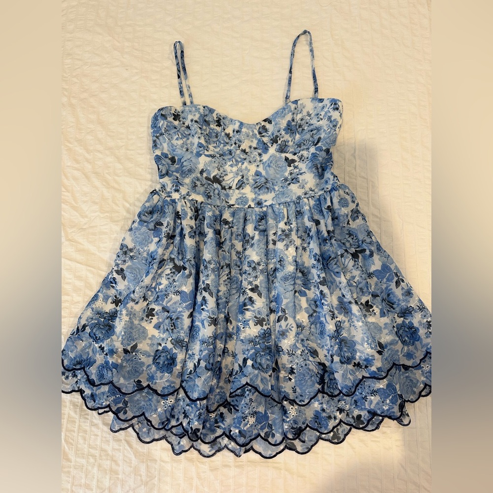 Altar’d State Blue Floral Dress - Picture 2 of 9